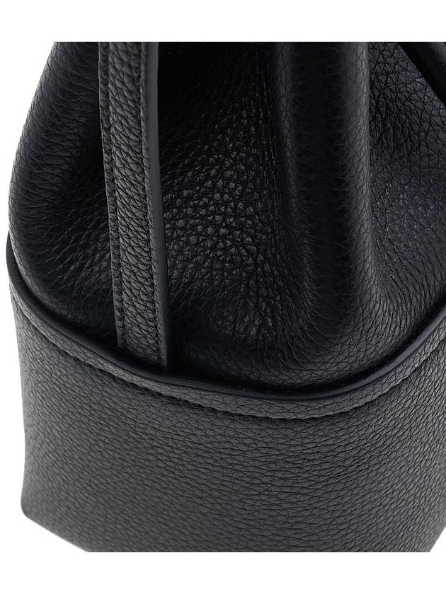 Gancini Mini Bucket Bag Black - SALVATORE FERRAGAMO - BALAAN 8