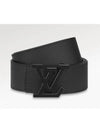 LV Aerogram 35mm leather belt black - LOUIS VUITTON - BALAAN 2