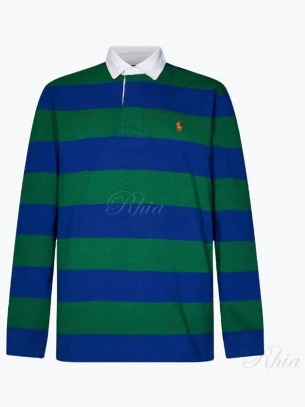 Striped PK T shirt Green Royal - POLO RALPH LAUREN - BALAAN 2