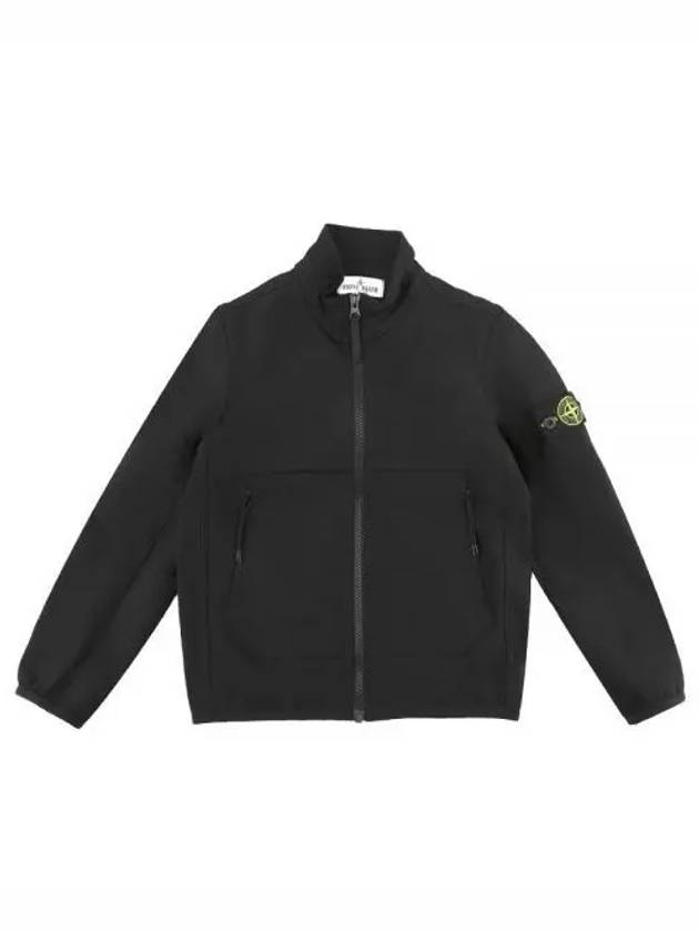 7716Q0312 V0029 6 year old kids wappen patch zip up jacket black 271180 1148341 - STONE ISLAND - BALAAN 1