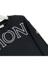 Women's Logo Patch Cotton Fleece Sweatshirt Black - MONCLER - BALAAN 3