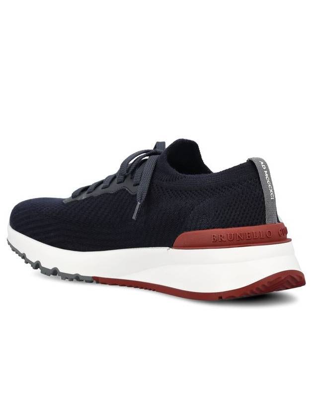 Knit Running Sneakers Navy - BRUNELLO CUCINELLI - BALAAN 4