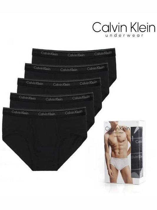 Men's Underwear Cotton Classic Briefs 5 Piece Set NB1425 001 - CALVIN KLEIN - BALAAN 2