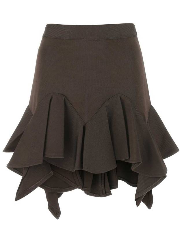 Women's Viscose Flare A-Line Skirt Brown - GIVENCHY - BALAAN 2