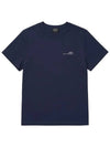 Men's Item Logo Cotton Short Sleeve T-Shirt Navy - A.P.C. - BALAAN 5