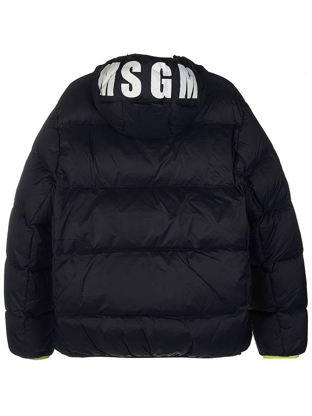 Basic Logo Quilting Padding Black - MSGM - BALAAN 4