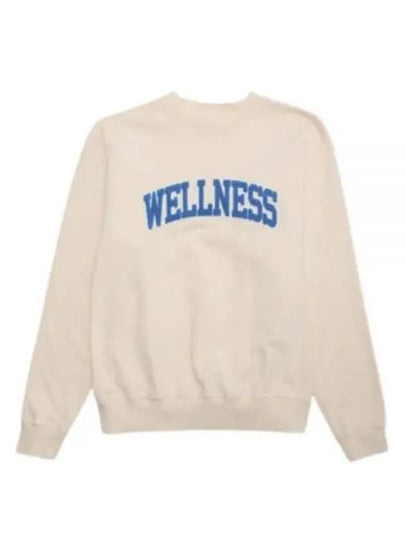 WELLNESS BOUCLE CREWNECK CREAM CR623 crew neck sweatshirt - SPORTY & RICH - BALAAN 1