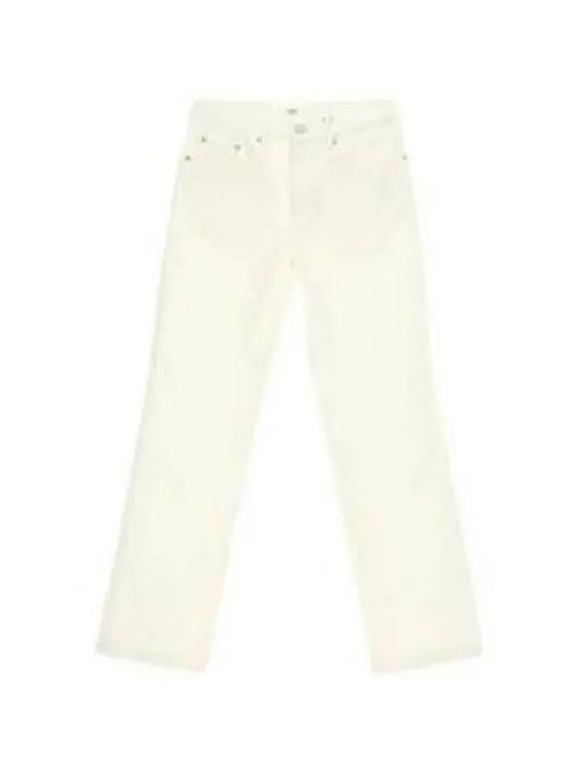 Alexandre Mattiussi Denim Straight Jeans White - AMI - BALAAN 2