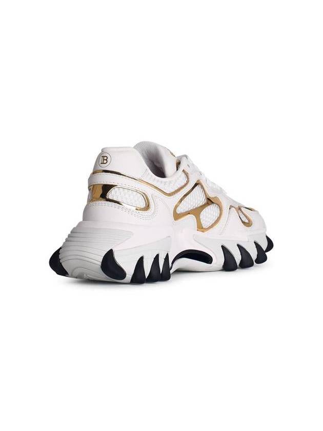 Balmain 'B-East' White Leather Blend Sneakers - BALMAIN - BALAAN 3