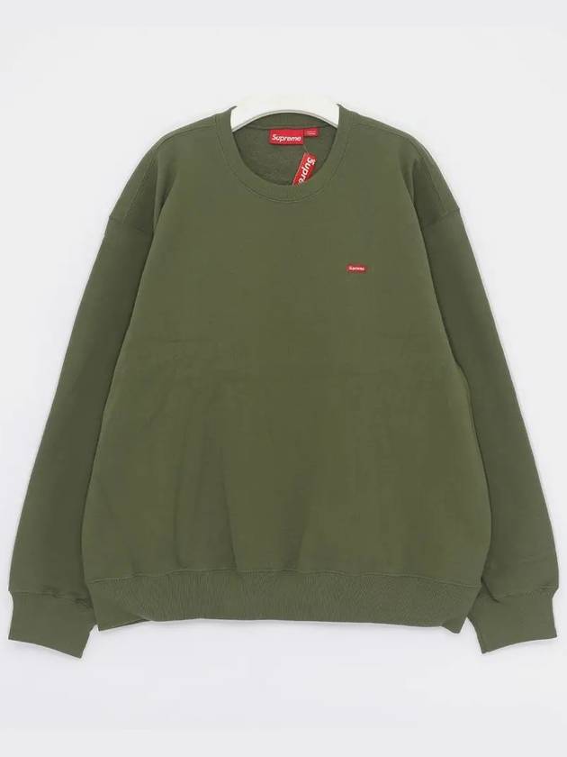 Small Box Logo Sweatshirt Crew Neck Men s FW24SW12 OLIVE - SUPREME - BALAAN 2