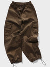 corduroy wide over cargo pants dark brown - CPGN STUDIO - BALAAN 2