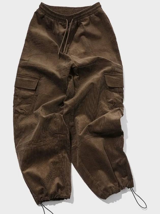 corduroy wide over cargo pants dark brown - CPGN STUDIO - BALAAN 2