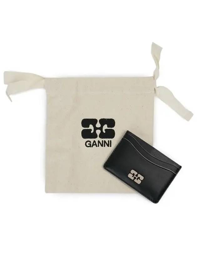 Bou Card Wallet Black - GANNI - BALAAN 8