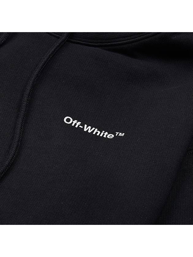 Diagonal Logo Hoodie Black - OFF WHITE - BALAAN 5