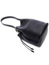 Logo Leather Bucket Bag Black - MIU MIU - BALAAN 6