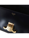 Claude Shiny Calfskin Shoulder Bag Black - CELINE - BALAAN 11