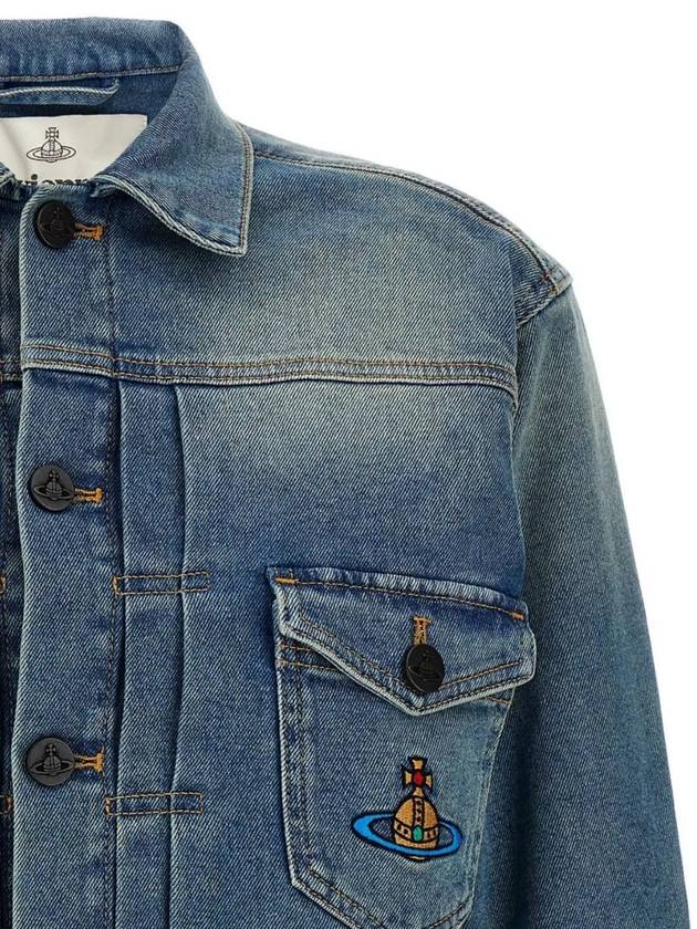 Marlene Washed Denim Jacket Blue - VIVIENNE WESTWOOD - BALAAN 5