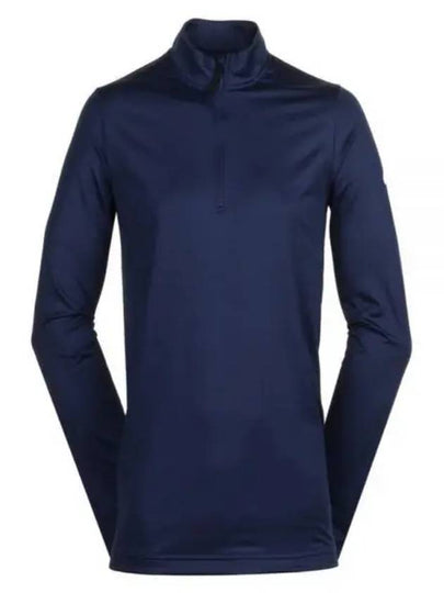 Golf Dri Fit Victory Half Zip Long Sleeve T-Shirt Navy - NIKE - BALAAN 2