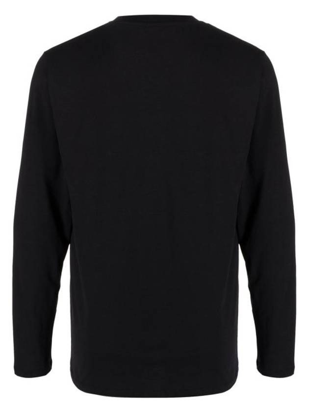 Crew Neck Cotton Modal Long Sleeve T-Shirt Black - TOM FORD - BALAAN 4