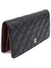 A31509 Black caviar gold classic long flap wallet 16th - CHANEL - BALAAN 3