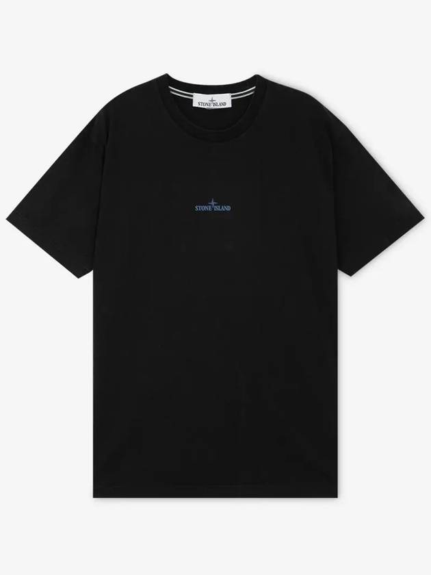 Stamp One Print Short Sleeve T-Shirt Black - STONE ISLAND - BALAAN 3