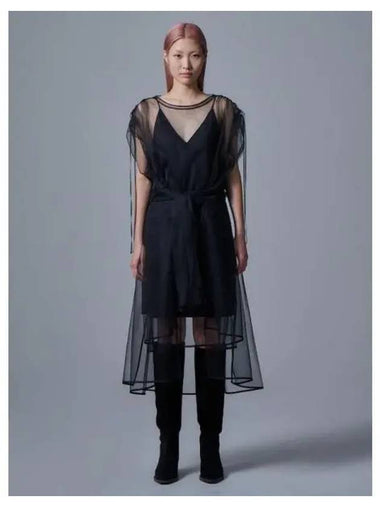 Double layered shirt dress one piece slip black domestic product GM0024061205587 - JUUN.J - BALAAN 1