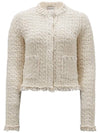 Padding Cotton Cardigan White - MONCLER - BALAAN 1