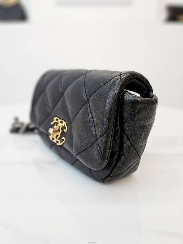 19 Belt Bag Gold Black 29th AS1163 - CHANEL - BALAAN 3