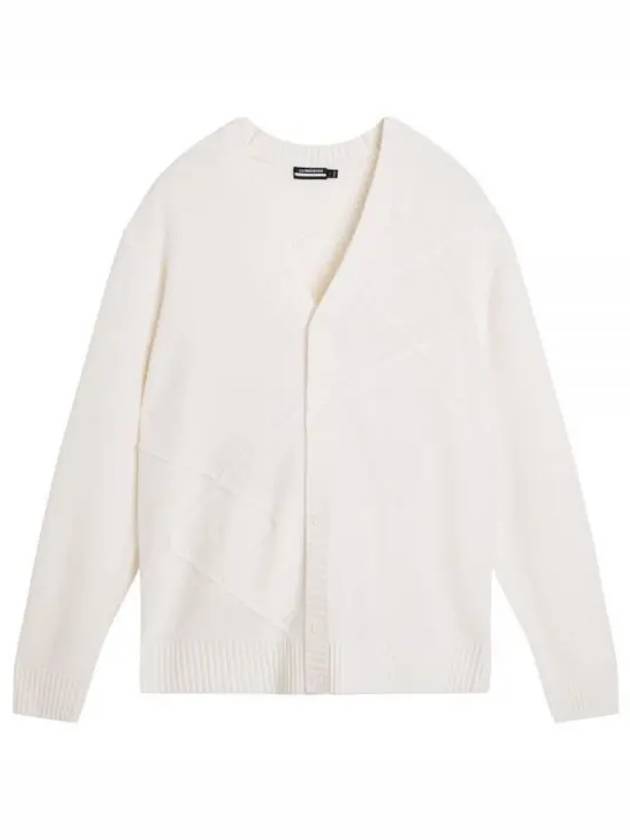 Men's Clark Knit Cardigan White - J.LINDEBERG - BALAAN 2