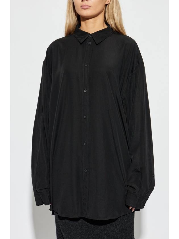 Fluid Long Sleeve Shirt Black - BALENCIAGA - BALAAN 4