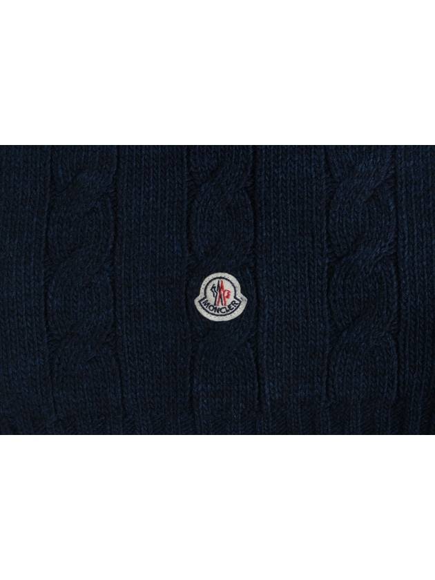 Knit muffler navy M - MONCLER - BALAAN 3