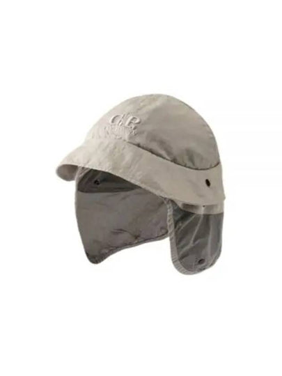 Embroidered Logo Earflap Bucket Hat Grey - CP COMPANY - BALAAN 2