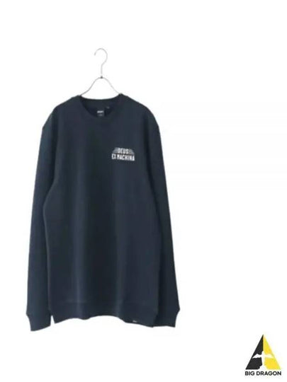 Fender Crew Neck Sweatshirt Navy - DEUS EX MACHINA - BALAAN 2