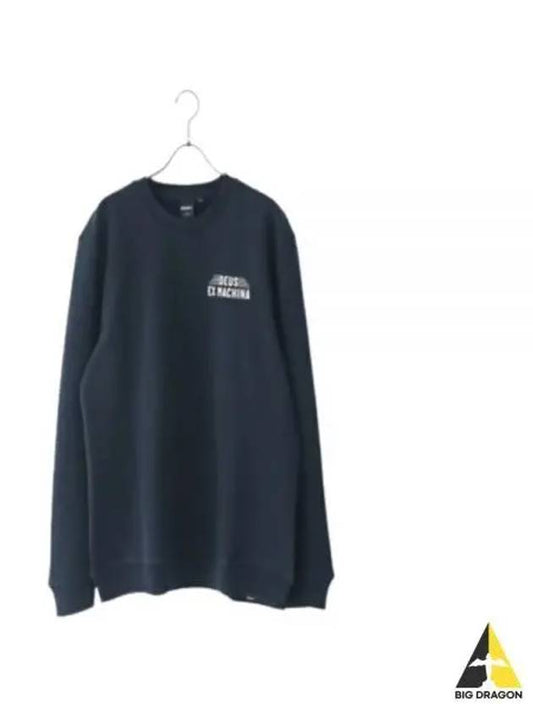 Fender Crew Neck Sweatshirt Navy - DEUS EX MACHINA - BALAAN 2