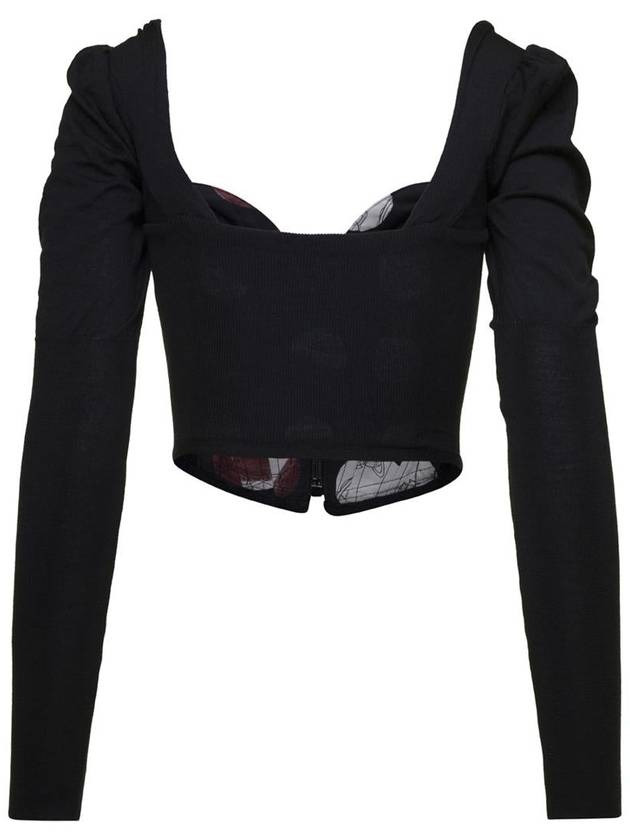 Bea Long Sleeve T-Shirt Black - VIVIENNE WESTWOOD - BALAAN 3