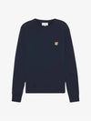 Fox Head Patch Regular Sweatshirt Midnight Blue - MAISON KITSUNE - BALAAN 3