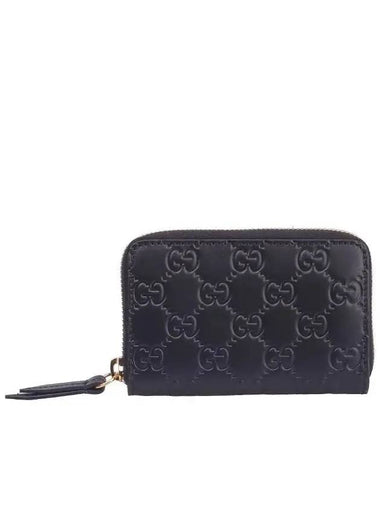 Signature Zipper Card Wallet Black - GUCCI - BALAAN 1