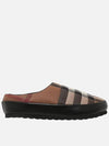 House checked flat sandals - BURBERRY - BALAAN.