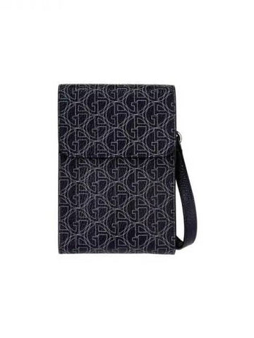 Men s Logo Monogram Grainy Phone Case Navy 271871 - GIORGIO ARMANI - BALAAN 1