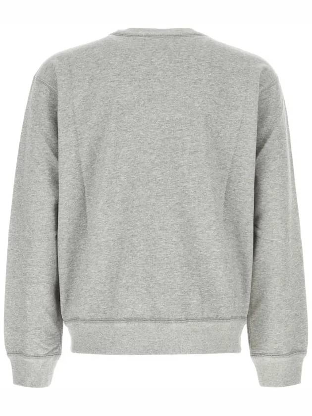 Mikoy Logo Print Sweatshirt Grey - ISABEL MARANT - BALAAN 4