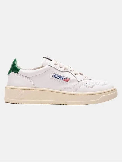 Medalist Green Tab Leather Low Top Sneakers White - AUTRY - BALAAN 2