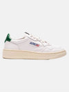 Medalist Green Tab Leather Low Top Sneakers White - AUTRY - BALAAN 3