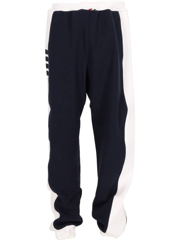 SWEATPANTS W/ ENGINEERED 4 BAR IN SOLID CLASSIC LOOPBACK JERSEY - THOM BROWNE - BALAAN 4