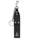 Stud Chain Leather Key Holder Black - VIVIENNE WESTWOOD - BALAAN 2