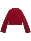 Cut Out Cropped Knit Top Red - DON’T ASK MY PLAN - BALAAN 4