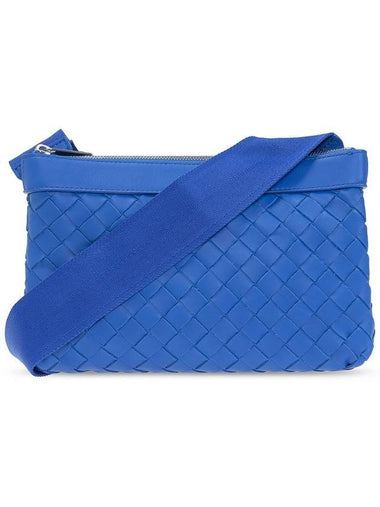 Intrecciato Classic Messenger Bag Cobalt - BOTTEGA VENETA - BALAAN 1