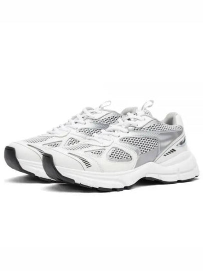 Marathon Runner Low Top Sneakers White Silver - AXEL ARIGATO - BALAAN 2