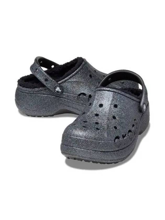 WOMEN S BAYA PLATFORM LINED GLITTER CLOG BK 23FWCL209243 - CROCS - BALAAN 1