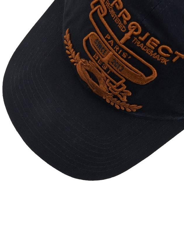 Y Project Men's Logo Embroidered Ball Cap CAP01S25 BLACK - Y/PROJECT - BALAAN 7