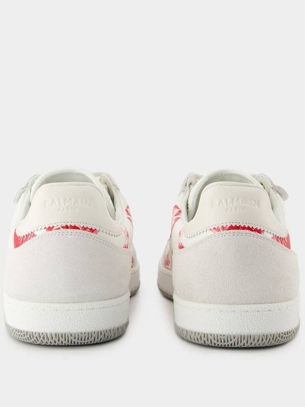 Balmain Swan Sneakers - Balmain - Leather - White/Red - BALMAIN - BALAAN 3